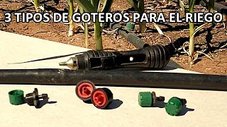 3 Tipos de Goteros para Utilizar en un Sistema de Riego por Goteo