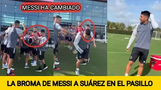 MIRA LA BROMA DE MESSI A LUIS SUÁREZ EN SU CUMPLEAÑOS EN EL INTER MIAMI