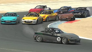 Global Mazda MX-5 Fanatec Cup - WeatherTech Raceway at Laguna Seca - Full Course