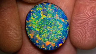 Uncut gem black opal. The best I have cut in years.