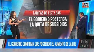 El Gobierno postergó la quita de subsidios a la energía de luz y gas I