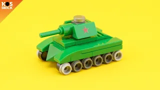 Lego BT-7 Soviet USSR WW2 Tank Mini Vehicles (Tutorial)