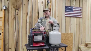 how long will a mr buddy heater last on a 20lb tank