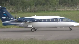 Piaggio P180 Avanti. Farnborough Departure. 26 May 2023. HB-LLJ.