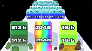 Jelly Run 2048: MAX Level 512K - 16B (End Game)