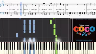 Miguel ft. Natalia Lafourcade - Remember Me (Dúo) (from Coco) (Synthesia Piano Tutorial w/Lyrics)