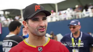 Kadri, Cirelli, Byfield go head to head at ball hockey with ATP players