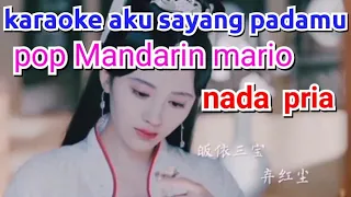 KARAOKE AKU SAYANG PADAMU SAYANG - Pop Mandarin Mario 'NADA PRIA'