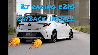 2J RACING CATBACK INSTALL| Toyota Corolla Hatchback