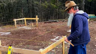 Preparing and Pouring the Pier Footings - Dovetail Log Cabin Build (Ep 10)