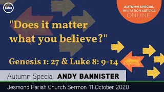Luke 18: 9-14 - Does It Matter What We Believe? - Jesmond Parish - Sermon - Clayton TV