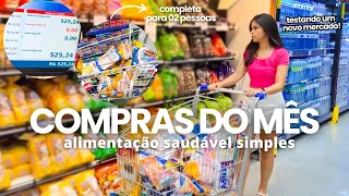 COMPRAS DO MÊS MERCADO ATACADISTA | como escolher produtos, alimentação saudável, valores, dicas