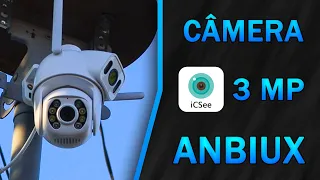 Câmera IP Com 2 Sensores de 3MP ANBIUX - iCSee, ONVIF, A8Q