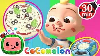 Pizza Song | Learn Shapes with Food | CoComelon Nursery Rhymes & Kids Songs