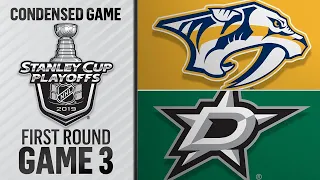 04/15/19 First Round, Gm3: Predators @ Stars