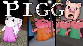 I BEAT 10 BOTS SOLO IN 3 MORE CHAPTERS!! | Roblox Piggy [Forest + Station + Gallery]