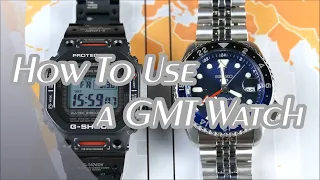 On the Wrist, from off the Cuff: How To Use a GMT Watch, Feat. a Seiko 5 GMT; Terms, Tips, & More!