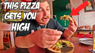 I Tried ''Happy Pizza" In Cambodia | Pink Elephant Happy Pizza Phnom Penh