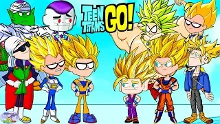 Teen Titans Go! vs. Frieza, Goku and friends! Cartoon Character Swap - SETC