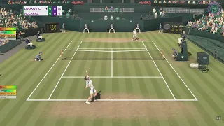 Carlos Alcaraz VS Novak Djokovic | Wimbledon 2023 Final | Tennis Elbow 4 | CPU vs CPU | Gameplay