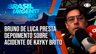 Bruno De Luca presta depoimento sobre acidente de Kayky Brito