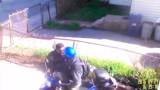Assailant and Scooter Thief Caught on Camera