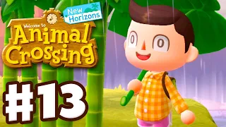 My First Rain! Finding Bamboo! - Animal Crossing: New Horizons - Gameplay Walkthrough Part 13