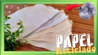 🌿 CÓMO hacer Papel Reciclado DELGADO | Varios Consejos (MUY FÁCIL)