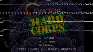 Contra Hard Corps (Sega Mega Drive/Genesis) - Full Oscilloscope View