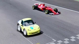 Ferrari F1 2017 vs Micro Car - Imola