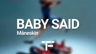 [TRADUCTION FRANÇAISE] Måneskin - BABY SAID