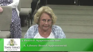 Temple Terrace City Council Meeting 9-21-21