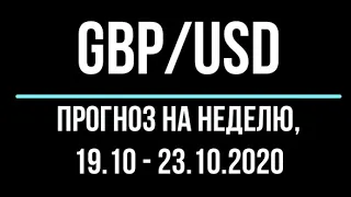 Прогноз форекс на неделю 16.10-23:10. Форекс прогноз, движения цены валютной пары фунт - доллар.