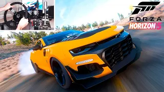 TUNING DRIFT 2018 Chevrolet Camaro ZL1 1LE Forza Horizon 5 Thrustmaster T300