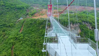 UAD - Glass Bridge in Huangchuan Three Gorges Scenic Area —A "transparent corridor" in the air