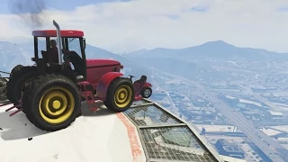 TRACTOR SUMO (GTA 5 Funny Moments)