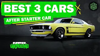 BEST 3 Cars to Buy AFTER YOU LOSE YOUR STARTER CAR - NFS UNBOUND SOLO