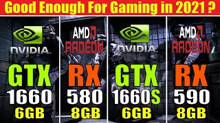 GTX 1660 vs RX 580 vs GTX 1660 SUPER vs RX 590 || RYZEN 5 5600X || PC GAMES TEST ||