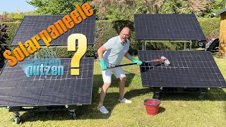 Test: Solarpaneele putzen? Leistungssteigerung durch Reinigung oder sinnlos?