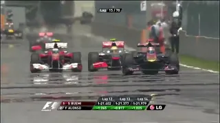 Lewis Hamilton overtake on Fernando Alonso Canadian GP 2010