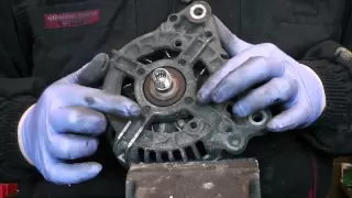 Alternator front bearing change, Bosch and valeo tutorial.