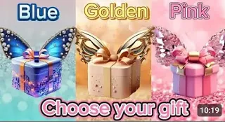 Choose your Gift💙💛💝 | 3 Giftbox challenge😂🤮😍 | #chooseyourgift #3giftbox #blue #golden #pinkj