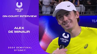 Alex de Minaur's On-Court Interview | United Cup 2024 Semifinal