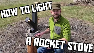 How To Light A Rocket Stove