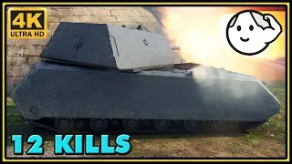 Maus - 12 Kills - 9,9K Damage - 1 VS 8 - World of Tanks Gameplay