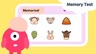 Easy Memory Game | Animals | Brain training for young children