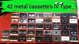 42 топ кассеты - Metal Sony TDK DENON MAXELL THAT'S FUJI коллекция ~ IV type  #cassette #collection