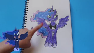 How to Draw My Little Pony PRINCESS LUNA Character Step By Step Easy