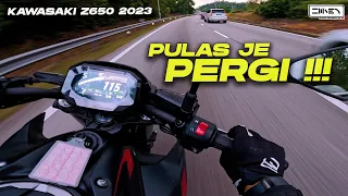 ADUHH TORQUE DIA! WEI MANTAP MOTOR NI ! | Kawasaki Z650 2023 Onboard Review Modenas Malaysia [4K]