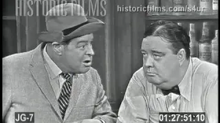 Jackie Gleason & Frank Fontaine as  JOE THE BARTENDER and CRAZY GUGGENHEIM